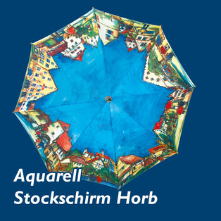 Aquarell-Stockschirm Horb