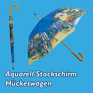 Aquarell-Stockschirm Hückeswagen