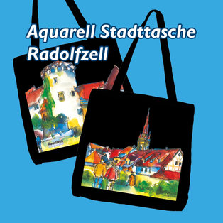 Aquarell-Stadttasche Radolfzell